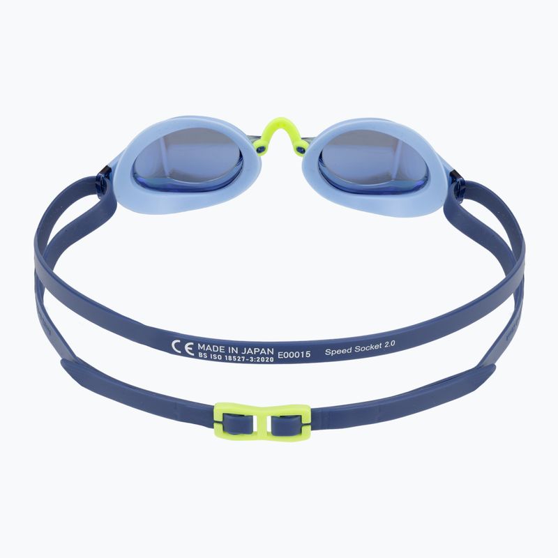 Occhiali da nuoto Speedo Fastskin Speedsocket 2 Mirror blu zucchero / celeste / iris mirror 4