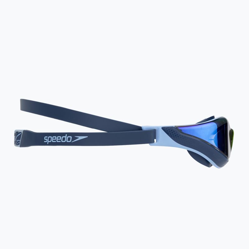 Occhiali da nuoto Speedo Fastskin Pure Focus Mirror blu zucchero / fumo / specchio iris 3