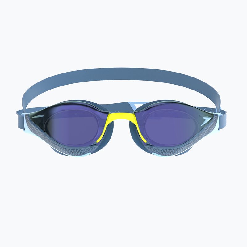 Occhiali da nuoto Speedo Fastskin Pure Focus Mirror blu zucchero / fumo / specchio iris 2