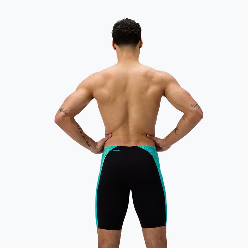 Speedo uomo Endurance+ MAX Splice Jammer nero/turchese gemma nuoto jammer 3