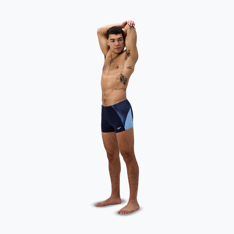 Speedo Endurance+ MAX Splice Aquashort boxer da uomo per il nuoto blu navy/blu zucchero 2
