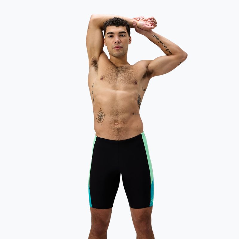 Speedo uomo nuoto jammers Dive Jammer nero/turchese gemma