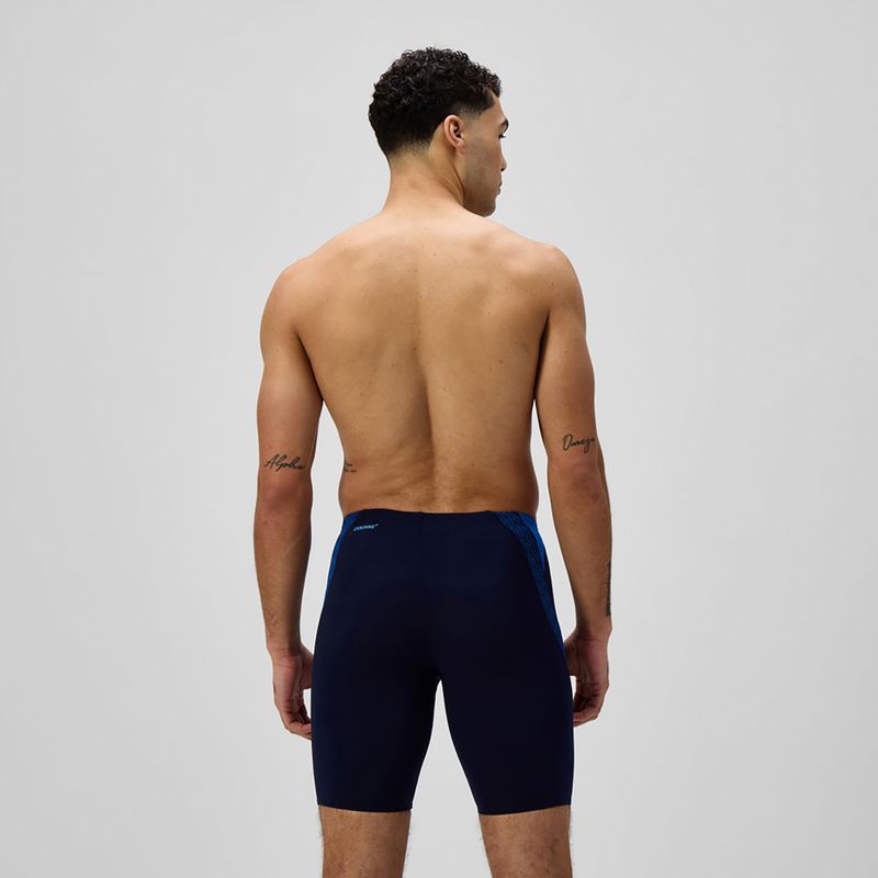 Speedo Hyper Boom Splice, costume da bagno da uomo, peacoat/blu laguna 3