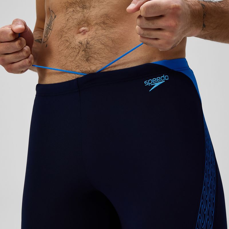 Speedo Hyper Boom Splice, costume da bagno da uomo, peacoat/blu laguna 6