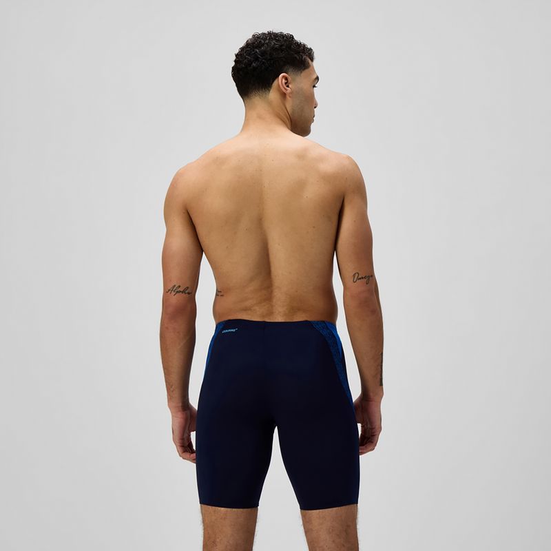 Speedo Hyper Boom Splice - nuoto per bambini grigio piombo / corallo neon 3