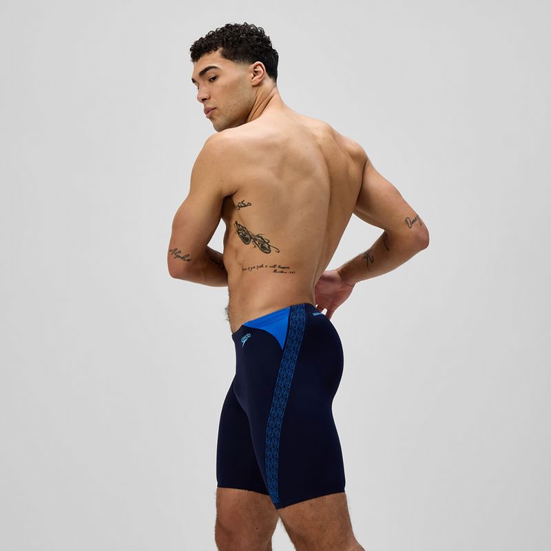 Speedo Hyper Boom Splice - nuoto per bambini grigio piombo / corallo neon 4