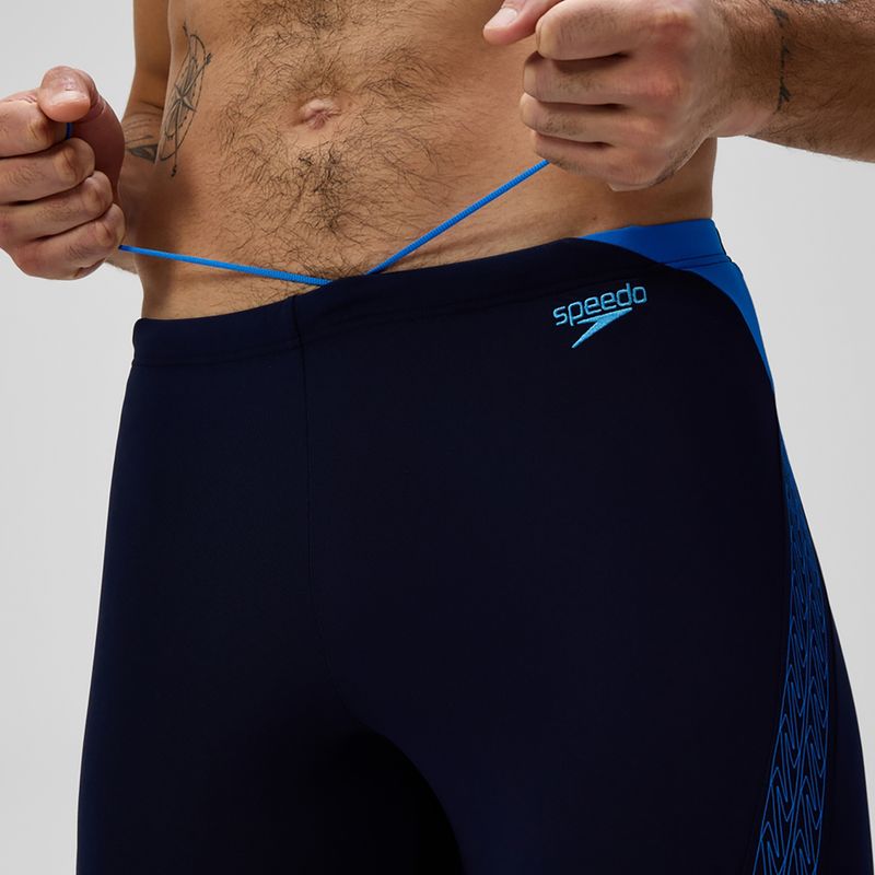 Speedo Hyper Boom Splice - nuoto per bambini grigio piombo / corallo neon 6