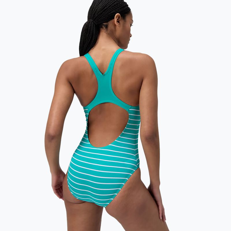 Costume da bagno intero da donna Speedo Eco Endurance+ Printed Medalist turquoise gem 3