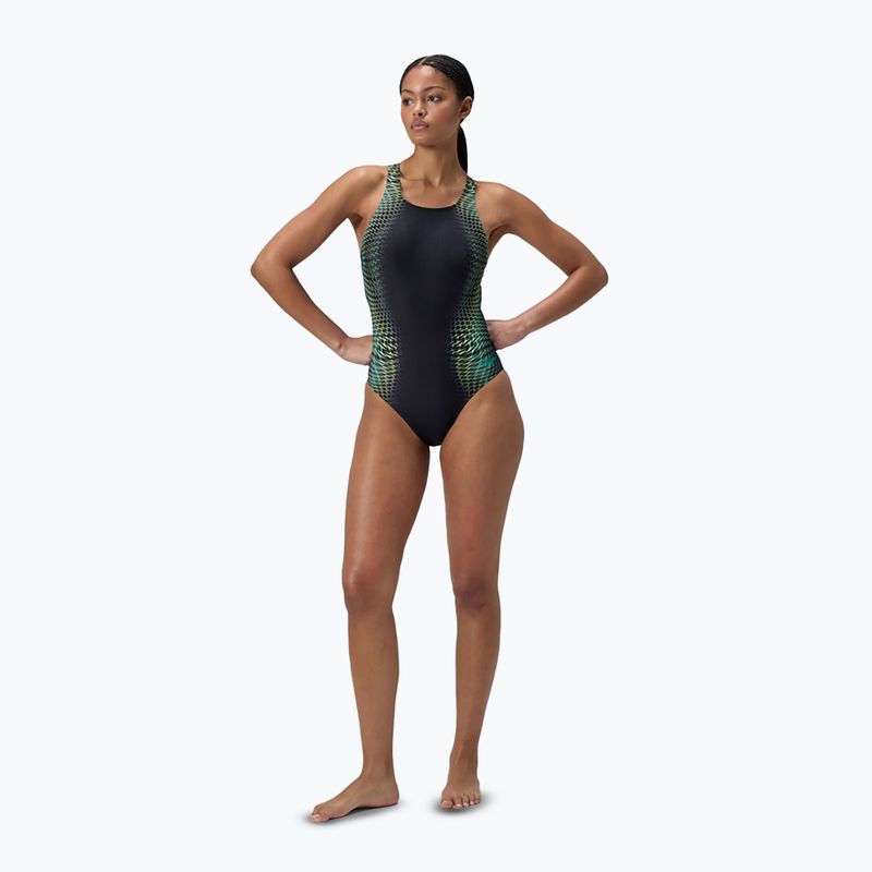 Speedo costume intero donna Medalist stampato in digitale gemma turchese 2