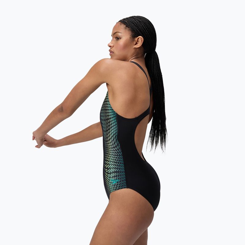 Speedo costume intero donna Medalist stampato in digitale gemma turchese 4