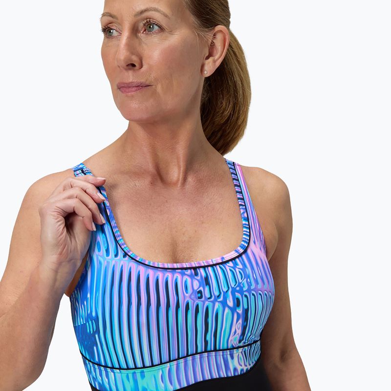 Costume intero Speedo Shaping Contour Eclipse Printed indigo glow da donna 5