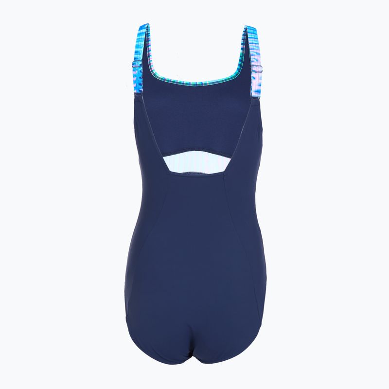 Costume da bagno intero da donna Speedo Shaping Contour Eclipse Printed turquoise gem 2