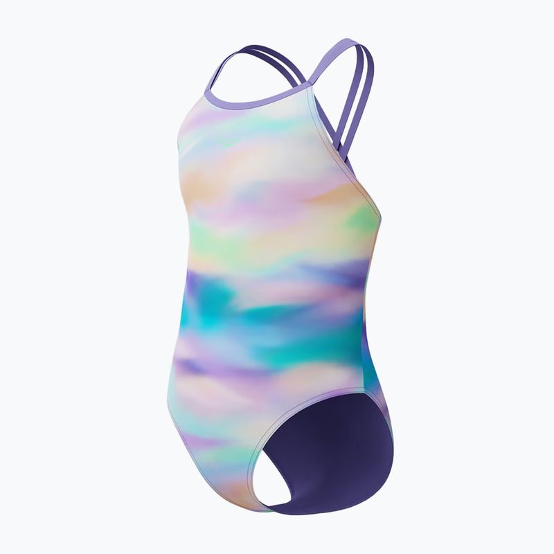 Costume da bagno intero per bambini Speedo Printed Twinstrap purple fog 3