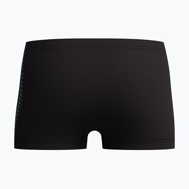 Boxer da nuoto per bambini Speedo Plastisol Placement Aquashort black/alfalfa green 2