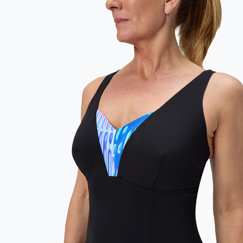 Costume intero Speedo Shaping Printed OpusGem indigo glow per donna 5