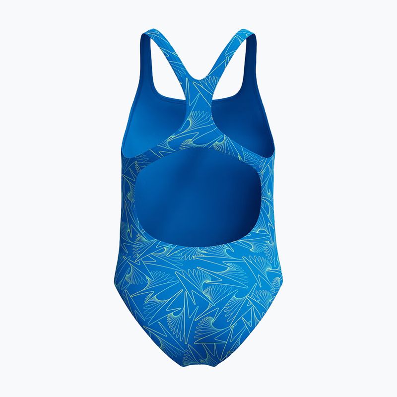 Costume da bagno intero per bambini Speedo HyperBoom Allover Medalist lagoon blue/celeste 2