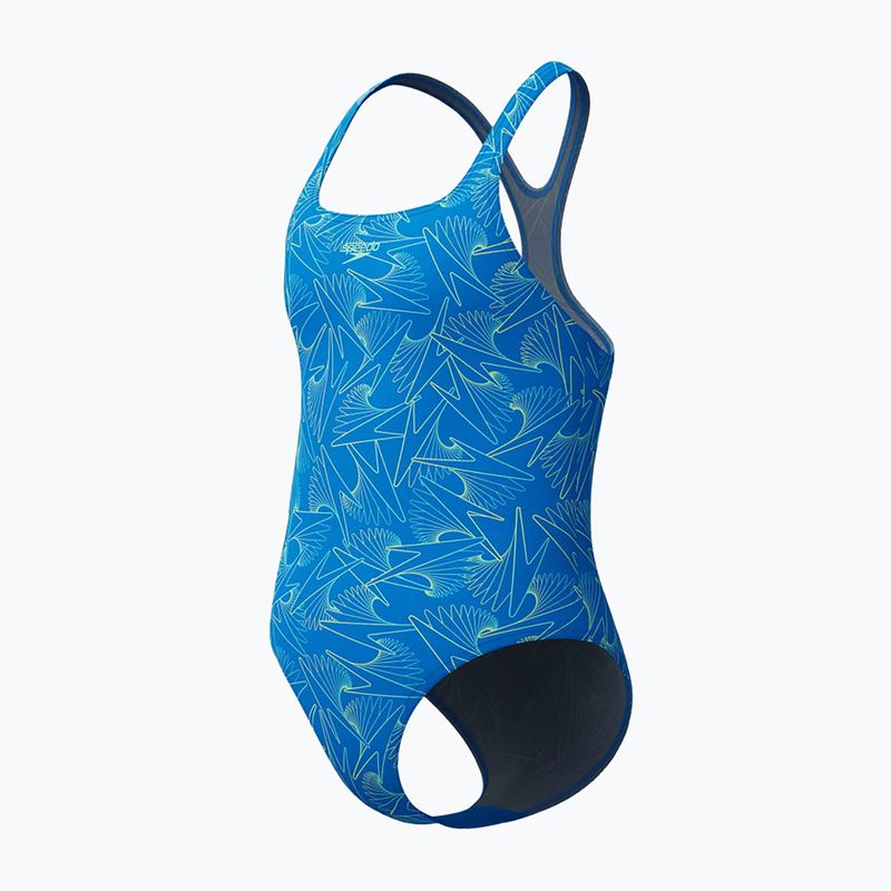 Costume da bagno intero per bambini Speedo HyperBoom Allover Medalist lagoon blue/celeste 3