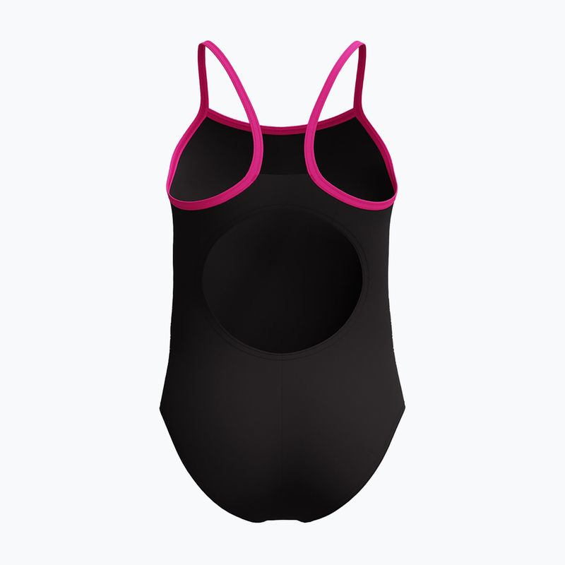 Speedo Platisol Placement Thinstrap Muscleback flare rosa costume intero per bambini 2