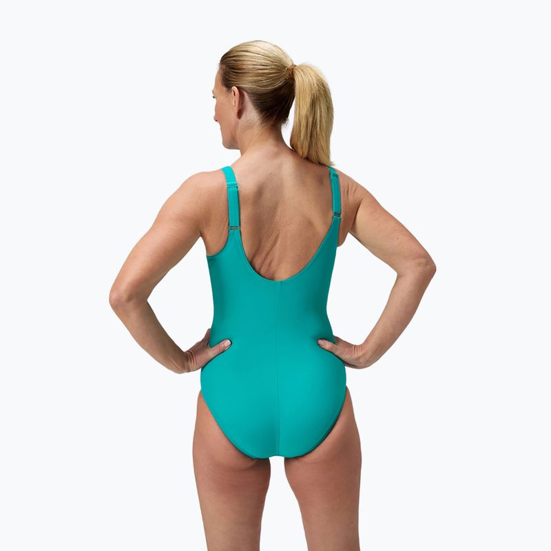 Costume da bagno intero donna Speedo Shaping Cross Knot turquoise gem 3