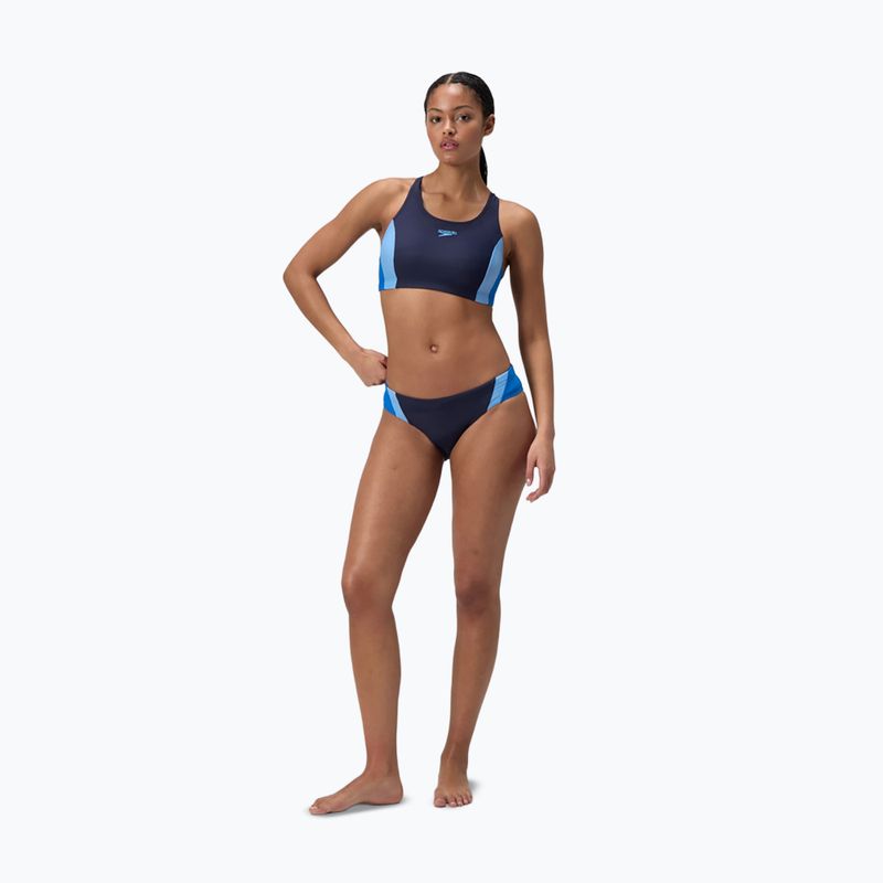 Costume da bagno da donna a due pezzi Speedo Colourblock Splice 2.0 lagoon blue/celeste 2