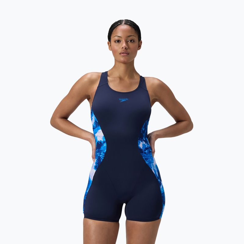 Costume da nuoto intero Speedo Digital Printed Legsuit peacoat