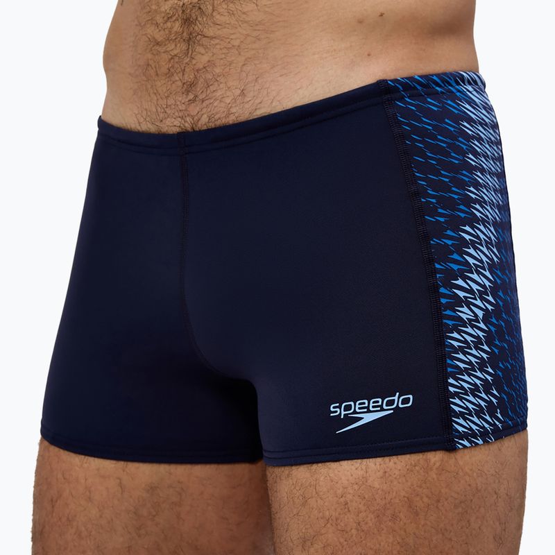Speedo Endurance+ Tech Panel Aquashort boxer da uomo per il nuoto, blu navy/blu zuccherino 5