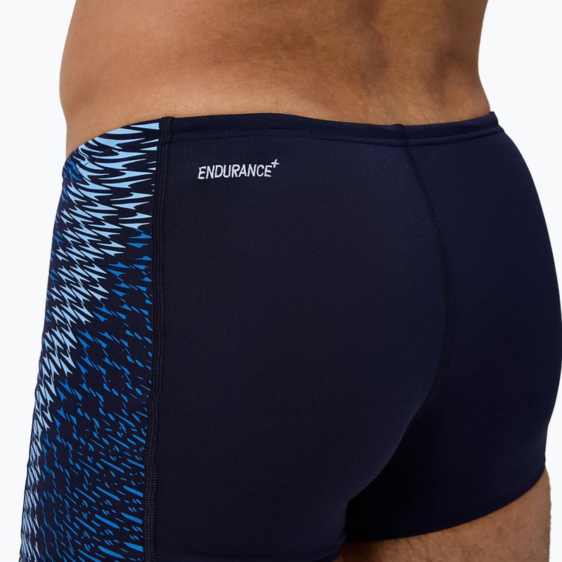 Speedo Endurance+ Tech Panel Aquashort boxer da uomo per il nuoto, blu navy/blu zuccherino 7