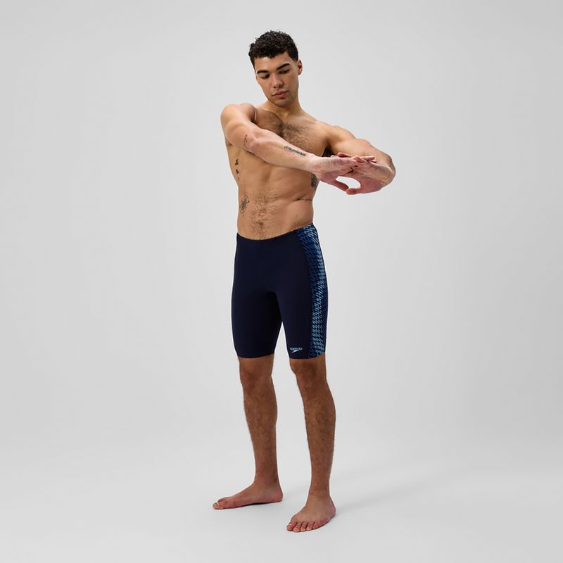 Maglia da nuoto Speedo Endurance+ Tech Panel Uomo, blu navy/zucchero 2