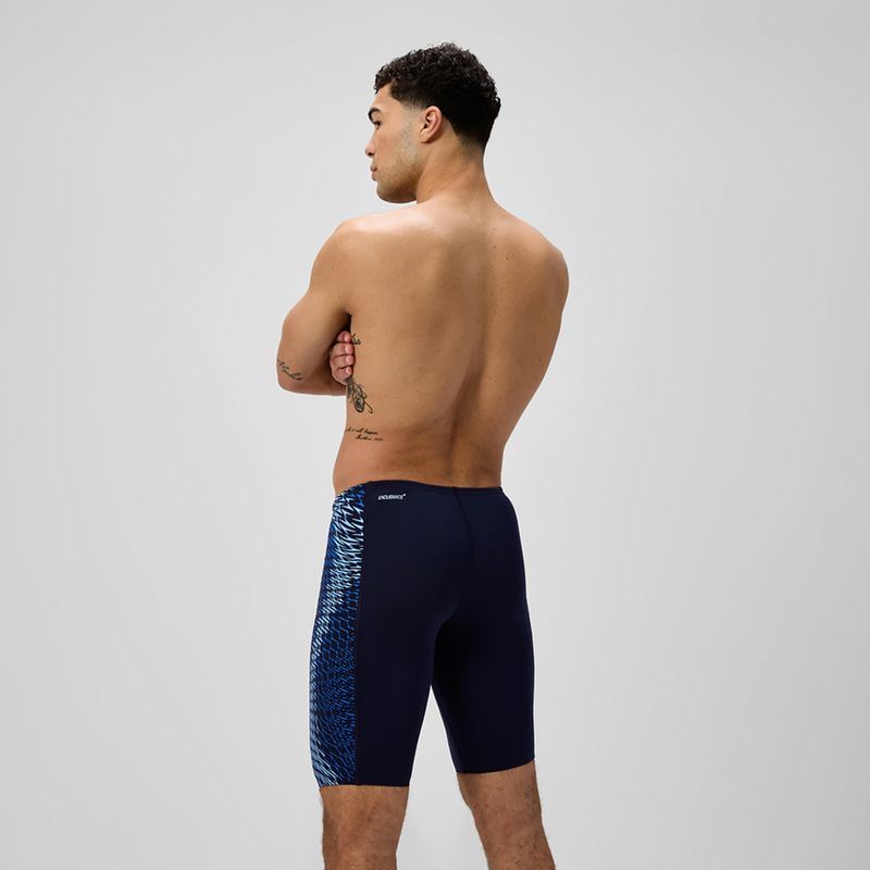 Maglia da nuoto Speedo Endurance+ Tech Panel Uomo, blu navy/zucchero 3