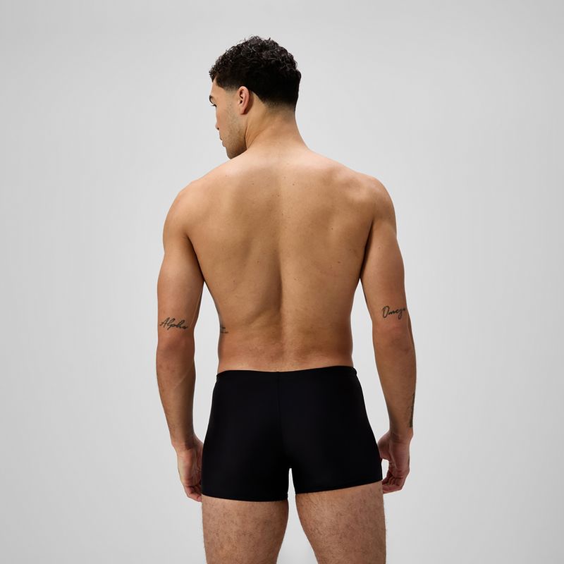 Speedo Medley Logo Aquashort boxer nuoto uomo nero/alfa verde 3