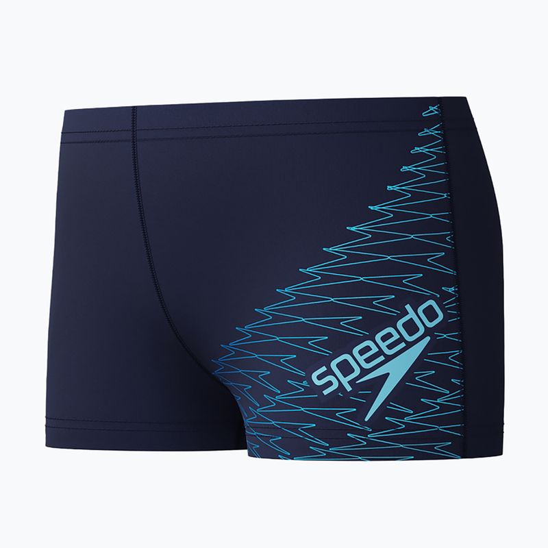 Speedo Medley Logo Aquashort boxer nuoto bambino peacoat/blu zucchero 3