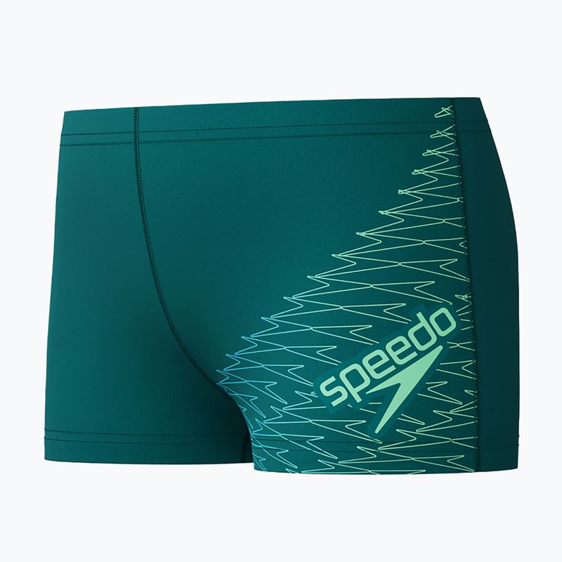 Boxer da nuoto per bambini Speedo Medley Logo Aquashort deep emerald/alfalfa green 3