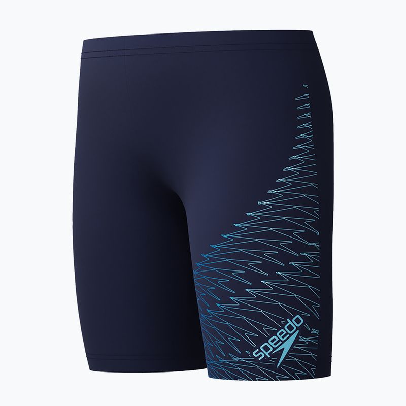 Speedo Medley Logo, peacoat/blu zuccherino, per il nuoto da bambino 3