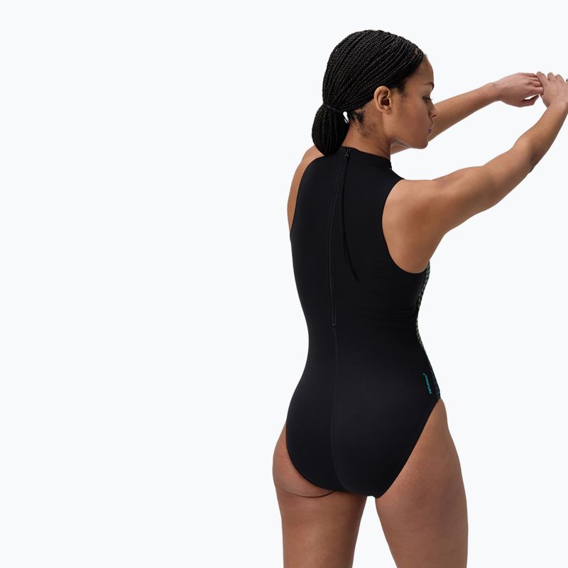 Speedo costume intero donna Printed Hydrasuit gemma turchese 3