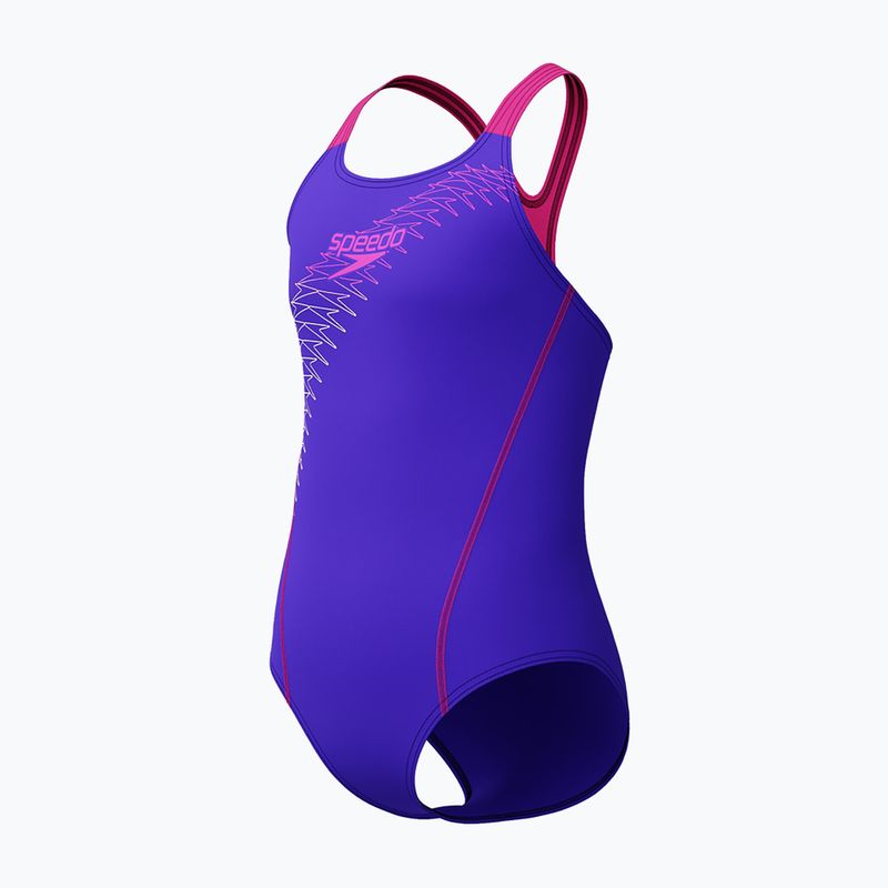 Costume intero Speedo Medley Logo Medalist indigo glow per bambini 3