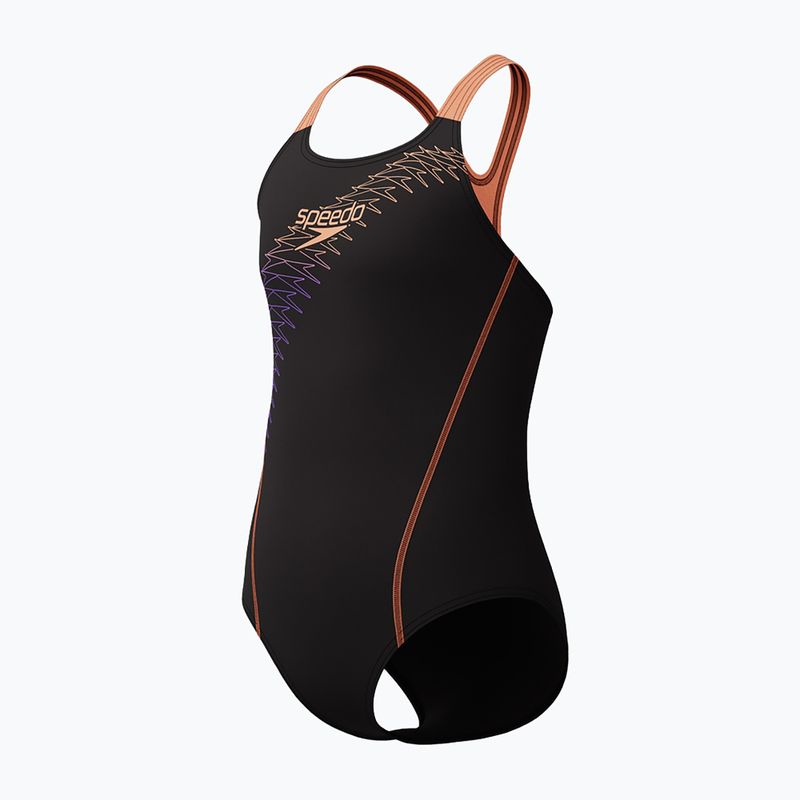 Costume da bagno intero per bambini Speedo Medley Logo Medalist bright peach 3