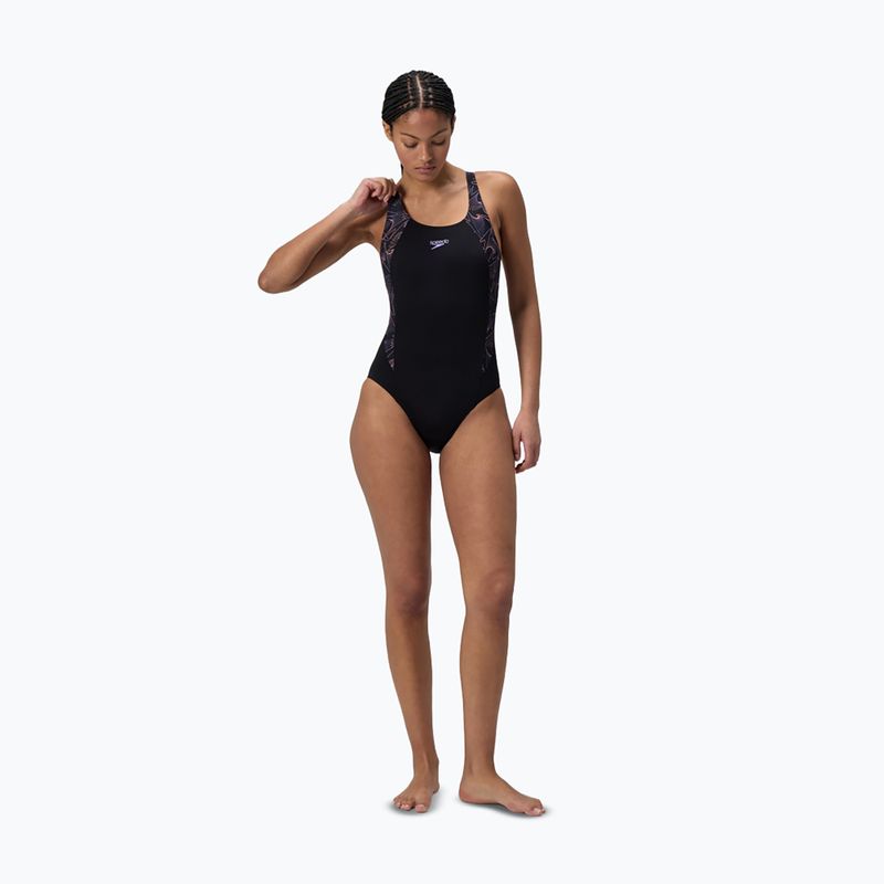 Costume da bagno intero da donna Speedo HyperBoom Splice Muscleback bright peach 2