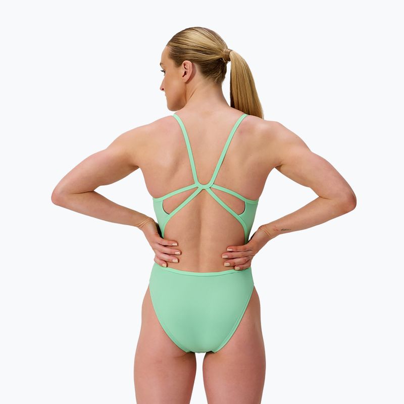 Speedo FL Solid Web Back costume intero donna verde erba medica 2