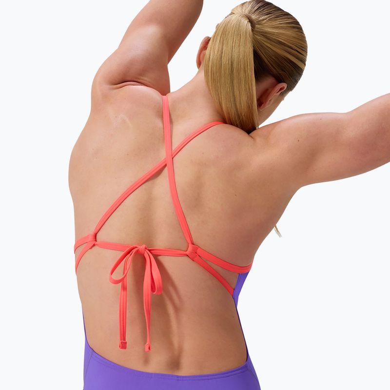 Speedo FL Solid Tie Back costume intero da donna indigo glow/blu picton 5