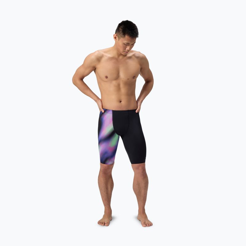 Speedo ML One-Leg Stampato vetro sfuocato/nero uomini nuotatori 2