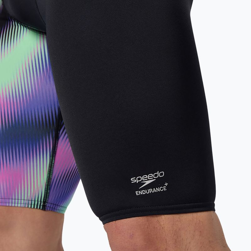 Speedo ML One-Leg Stampato vetro sfuocato/nero uomini nuotatori 6