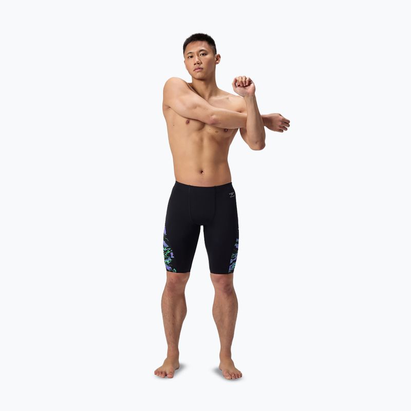 Speedo jammers da uomo ML Printed Side Spliced gloral glitch/nero 2