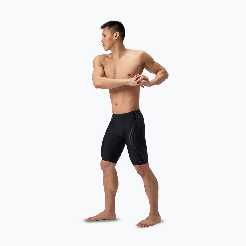 Speedo Printed Movement - costume da bagno nero da uomo 2