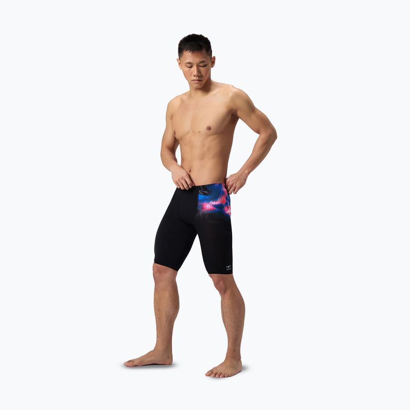 Speedo uomini nuoto marmitte Placement Stampato elettrostatico / nero 2