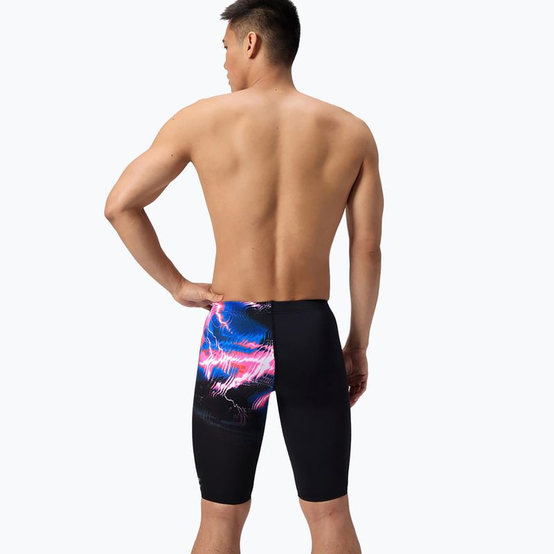 Speedo uomini nuoto marmitte Placement Stampato elettrostatico / nero 3