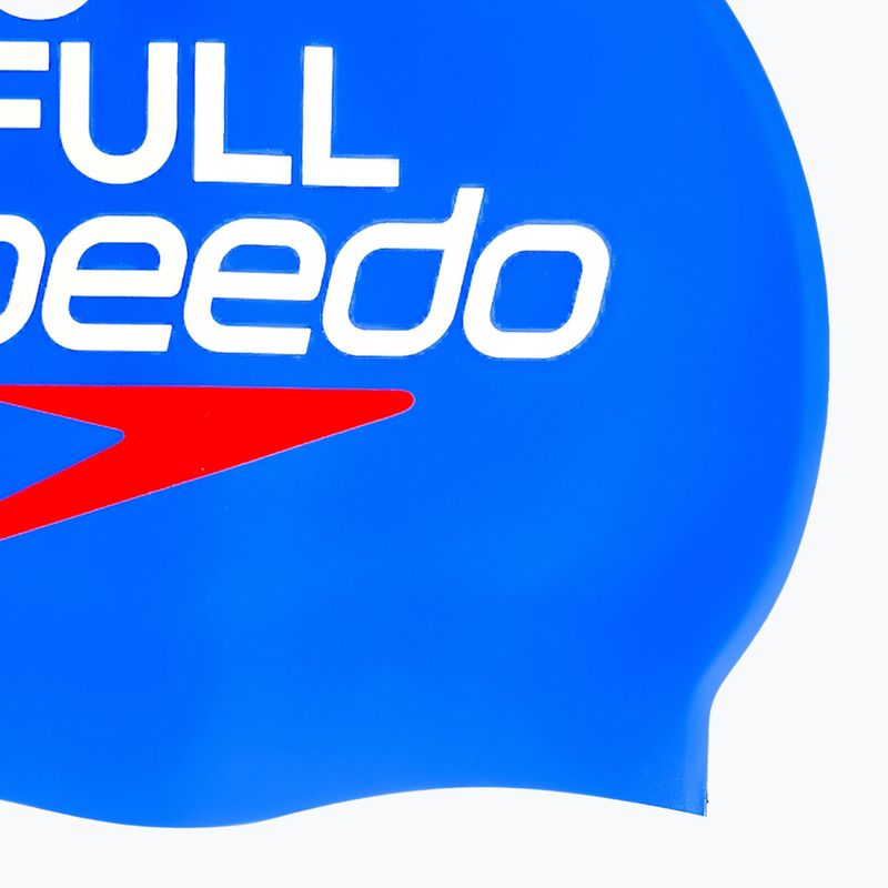 Speedo Cuffia in silicone stampato speedo blue go full speedo 2