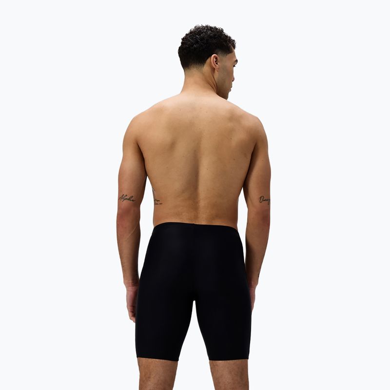 Speedo Medley Logo Swim Jammer uomo nero/grigio piombo 3