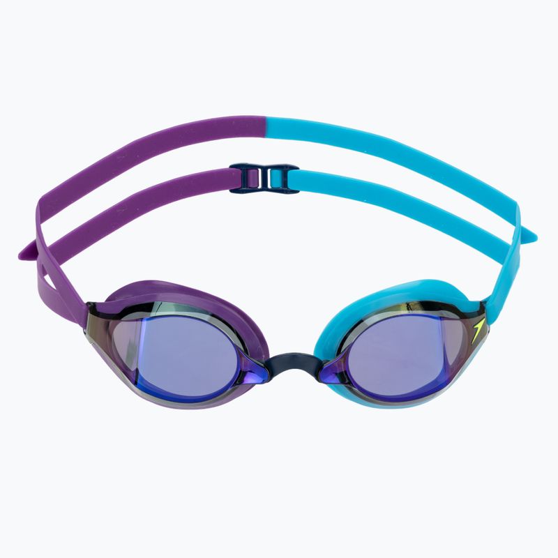 Occhialini da nuoto Speedo Fastskin Speedsocket 2 Mirror mayan blue/galaxy grape/smoke/iris mirror 2