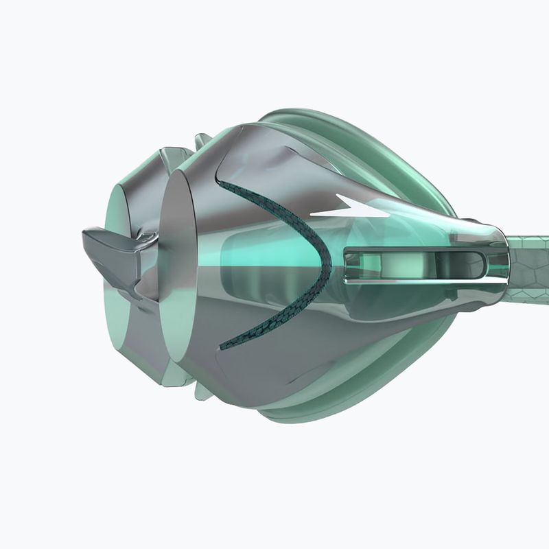 Occhialini da nuoto Speedo Vanquisher 3.0 Mirror Ltd storm green/grey/emerald matte mirror ltd 3