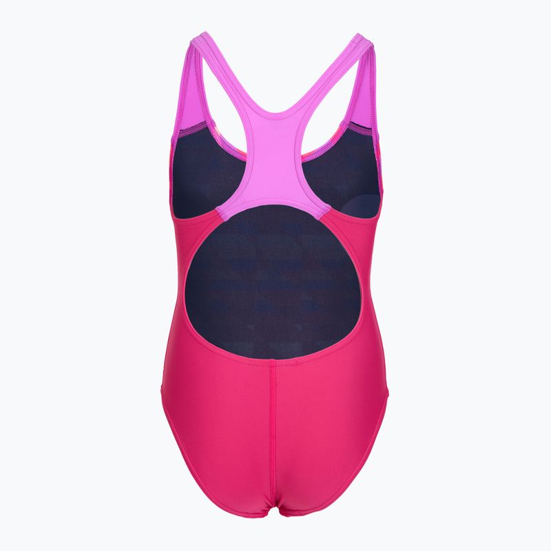 Costume da bagno intero bambino Speedo Digital Placement Splashback pink/glassy pink 2